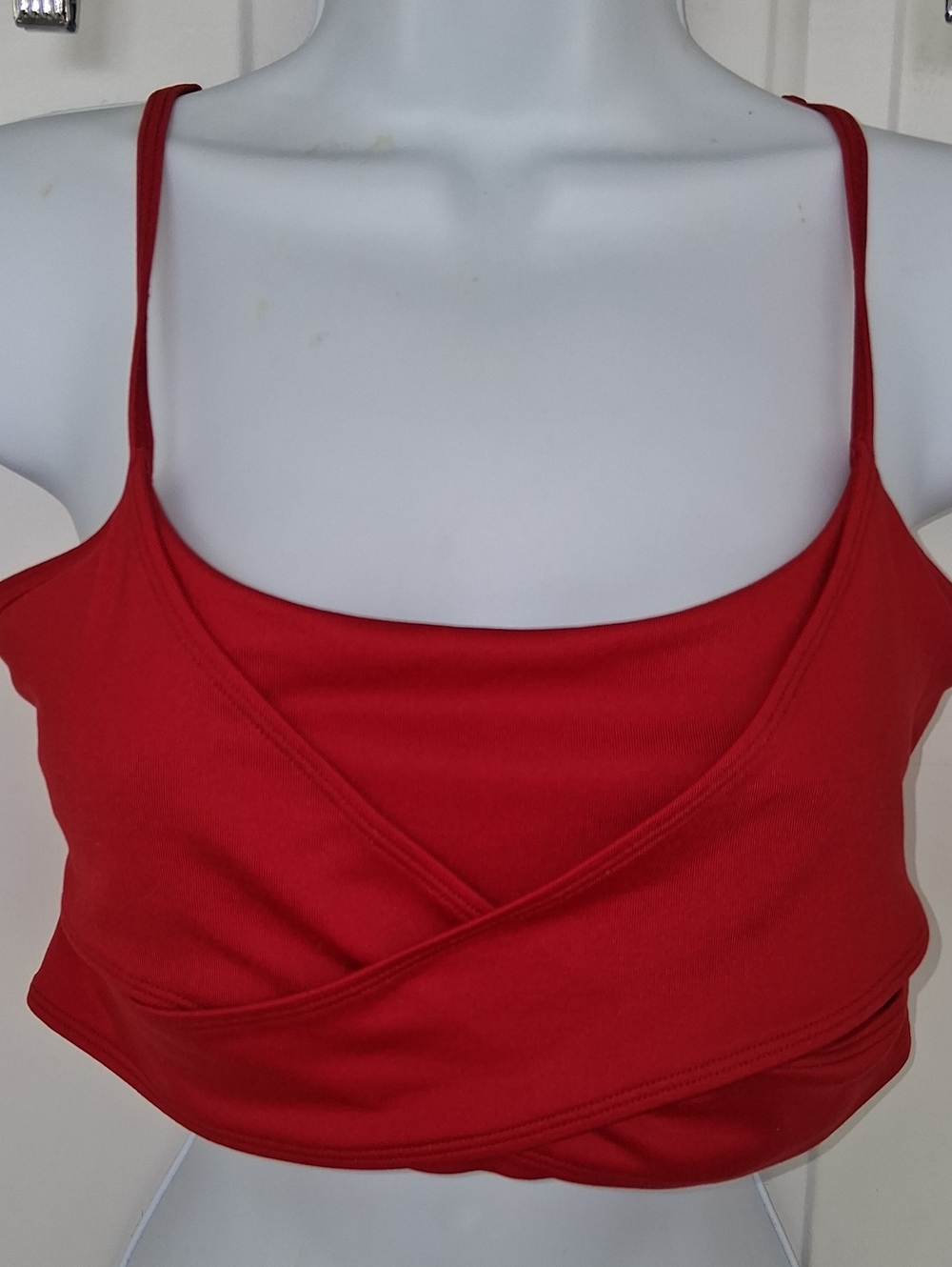 Alo Yoga Enso Bra Cool Crossover Red S